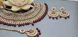 Latest Designer Indian Bollywood Bridal Choker Necklace Jewellery Set