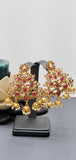 Drop - Dead Gorgeous Latest  Indian Wedding Kundan  Party Wear Earrings Set