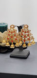 Drop - Dead Gorgeous Latest  Indian Wedding Kundan  Party Wear Earrings Set