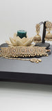 Dazzling Polki Reverse kundan Indian Fashion Choker Necklace Jewellery Set