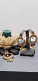A Stunning Indian jewellery Kundan Tikka Earrings Set
