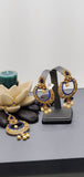 A Stunning Indian jewellery Kundan Tikka Earrings Set
