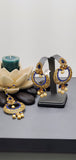 A Stunning Indian jewellery Kundan Tikka Earrings Set