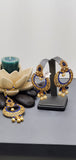 A Stunning Indian jewellery Kundan Tikka Earrings Set
