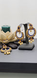 A Stunning Indian jewellery Kundan Tikka Earrings Set