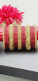 Elegant Indian Latest Designer Custom Made Full Bangles Set