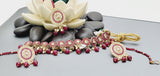 Beautiful Indian Boutique Style Ruby Kundan Pearl Choker Necklace Set
