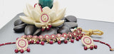 Beautiful Indian Boutique Style Ruby Kundan Pearl Choker Necklace Set