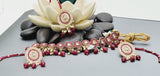 Beautiful Indian Boutique Style Ruby Kundan Pearl Choker Necklace Set