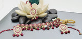 Beautiful Indian Boutique Style Ruby Kundan Pearl Choker Necklace Set
