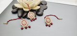 Beautiful Indian Boutique Style Ruby Kundan Pearl Choker Necklace Set