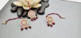 Beautiful Indian Boutique Style Ruby Kundan Pearl Choker Necklace Set