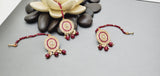 Beautiful Indian Boutique Style Ruby Kundan Pearl Choker Necklace Set
