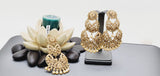 Boutique Style New High Quality Indian Reverse Kundan Long Tikka Earrings Set