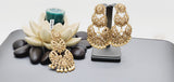 Boutique Style New High Quality Indian Reverse Kundan Long Tikka Earrings Set