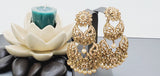 Boutique Style New High Quality Indian Reverse Kundan Long Tikka Earrings Set
