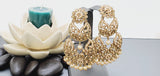 Boutique Style New High Quality Indian Reverse Kundan Long Tikka Earrings Set