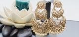 Boutique Style New High Quality Indian Reverse Kundan Long Tikka Earrings Set