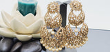 Boutique Style New High Quality Indian Reverse Kundan Long Tikka Earrings Set