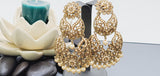 Boutique Style New High Quality Indian Reverse Kundan Long Tikka Earrings Set