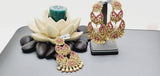 Boutique Style New High Quality Indian Polki Reverse Kundan Long Tikka Earrings Set