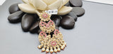 Boutique Style New High Quality Indian Polki Reverse Kundan Long Tikka Earrings Set