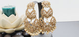 Boutique Style New High Quality Indian Polki Reverse Kundan Long Tikka Earrings Set