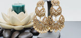 Boutique Style New High Quality Indian Polki Reverse Kundan Long Tikka Earrings Set