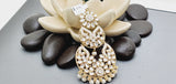 Boutique Style New High Quality Indian Polki Reverse Kundan Long Tikka Earrings Set