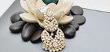Boutique Style New High Quality Indian Polki Reverse Kundan Long Tikka Earrings Set