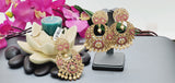 Elegant Premium Quality New Collection In India Polki Kundan Tikka Earrings Set