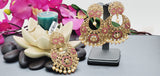 Elegant Premium Quality New Collection In India Polki Kundan Tikka Earrings Set
