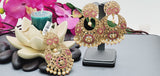 Elegant Premium Quality New Collection In India Polki Kundan Tikka Earrings Set