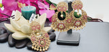 Elegant Premium Quality New Collection In India Polki Kundan Tikka Earrings Set