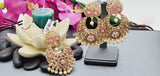 Elegant Premium Quality New Collection In India Polki Kundan Tikka Earrings Set
