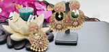 Elegant Premium Quality New Collection In India Polki Kundan Tikka Earrings Set