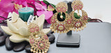Elegant Premium Quality New Collection In India Polki Kundan Tikka Earrings Set