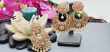 Elegant Premium Quality New Collection In India Polki Kundan Tikka Earrings Set
