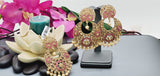 Elegant Premium Quality New Collection In India Polki Kundan Tikka Earrings Set