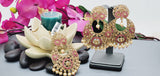 Elegant Premium Quality New Collection In India Polki Kundan Tikka Earrings Set