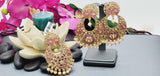 Elegant Premium Quality New Collection In India Polki Kundan Tikka Earrings Set