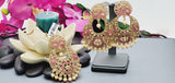 Elegant Premium Quality New Collection In India Polki Kundan Tikka Earrings Set