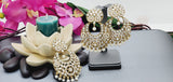 Beautiful Premium Quality  New Collection In Indian Polki Kundan Bollywood Tikka Earrings Set