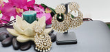 Beautiful Premium Quality  New Collection In Indian Polki Kundan Bollywood Tikka Earrings Set