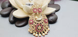 Absolutely Stunning High Quality  Best Collection In Indian Bollywood Polki Kundan Tikka Earrings Set