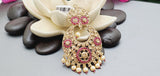 Absolutely Stunning High Quality  Best Collection In Indian Bollywood Polki Kundan Tikka Earrings Set