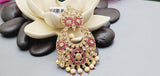 Absolutely Stunning High Quality  Best Collection In Indian Bollywood Polki Kundan Tikka Earrings Set