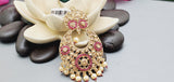 Absolutely Stunning High Quality  Best Collection In Indian Bollywood Polki Kundan Tikka Earrings Set