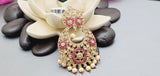 Absolutely Stunning High Quality  Best Collection In Indian Bollywood Polki Kundan Tikka Earrings Set