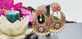 Absolutely Stunning High Quality  Best Collection In Indian Bollywood Polki Kundan Tikka Earrings Set